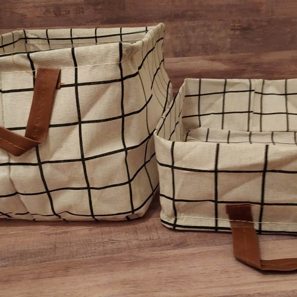 *1 DAY SALE* (3) Collapsible Foldable Sizeable Organization Storage Bins Baskets - Picture 5 of 16